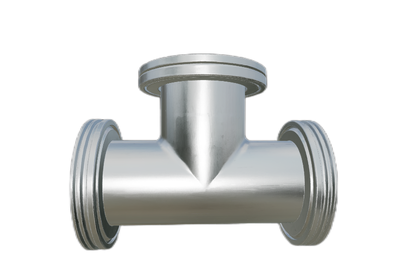 Three way pipe ISO flange interface
