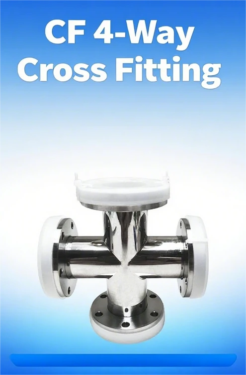 CF 4 Way Crosses-Two Flange Rotatable